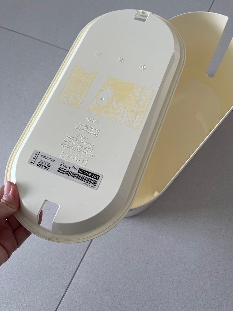 Ikea ROMMA Cable management box with lid, Furniture & Home Living, Home
