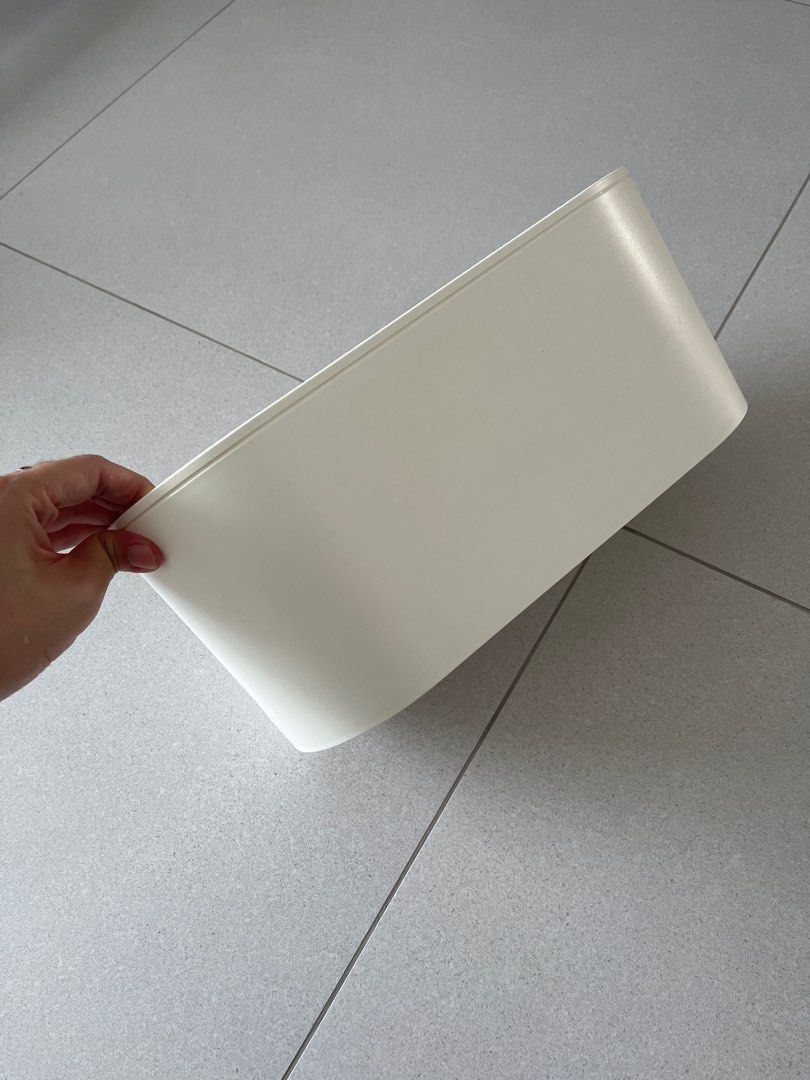 Ikea ROMMA Cable management box with lid, Furniture & Home Living, Home