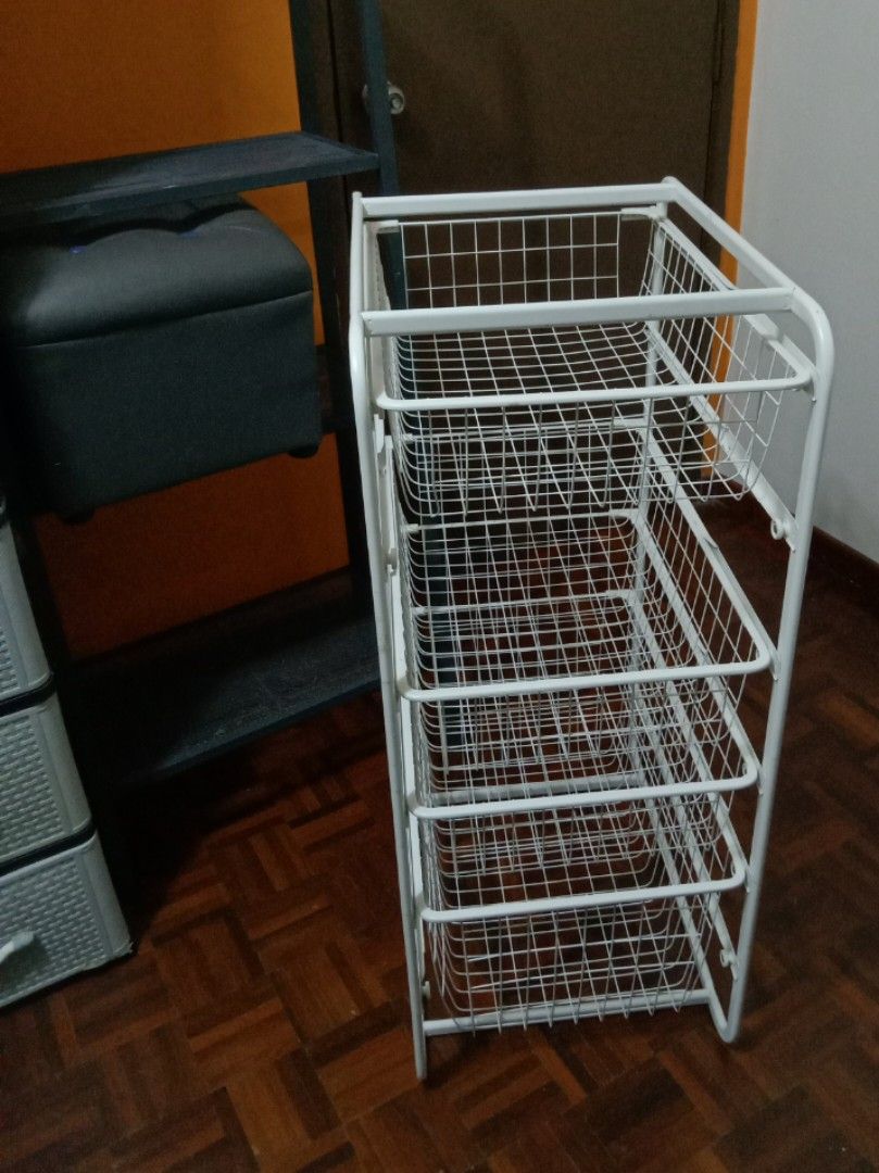 Ikea wire drawer basket / shelf, Furniture & Home Living, Furniture