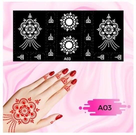 Inai Design Template, Beauty & Personal Care, Hands & Nails on Carousell