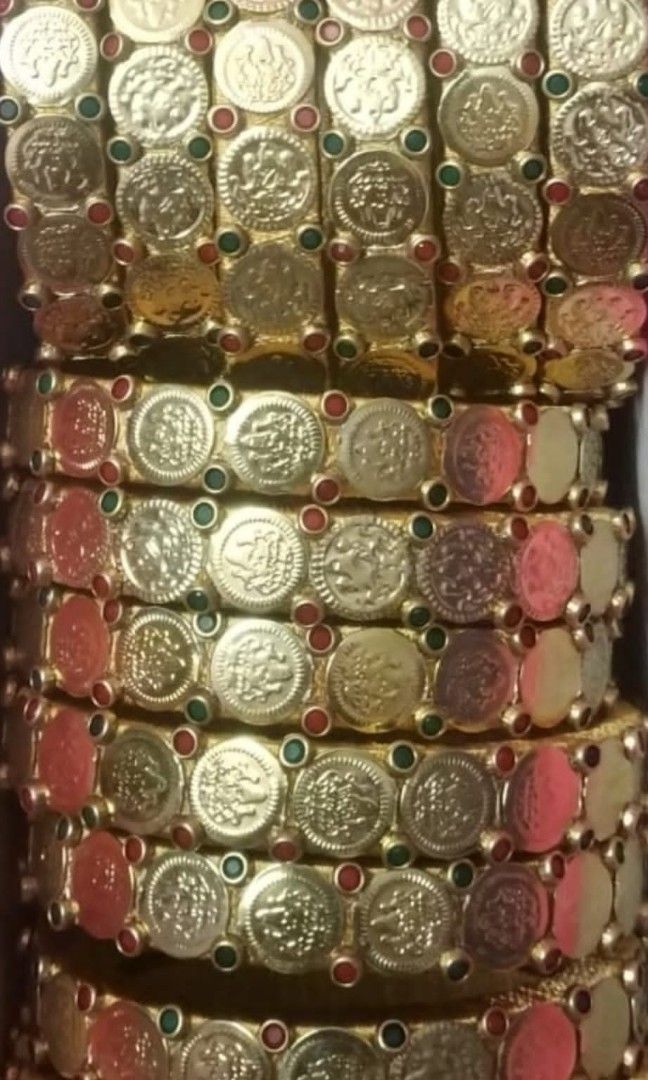 Gold coin deals bangles designs