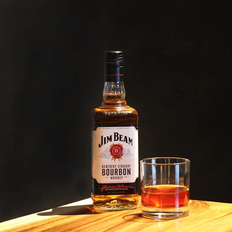 Jim Beam bourbon 1 L, Food & Drinks, Alcoholic Beverages on Carousell