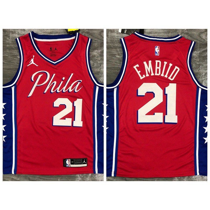 Philadelphia 76ers Jordan Statement Edition Swingman Jersey - Red - Joel  Embiid - Unisex