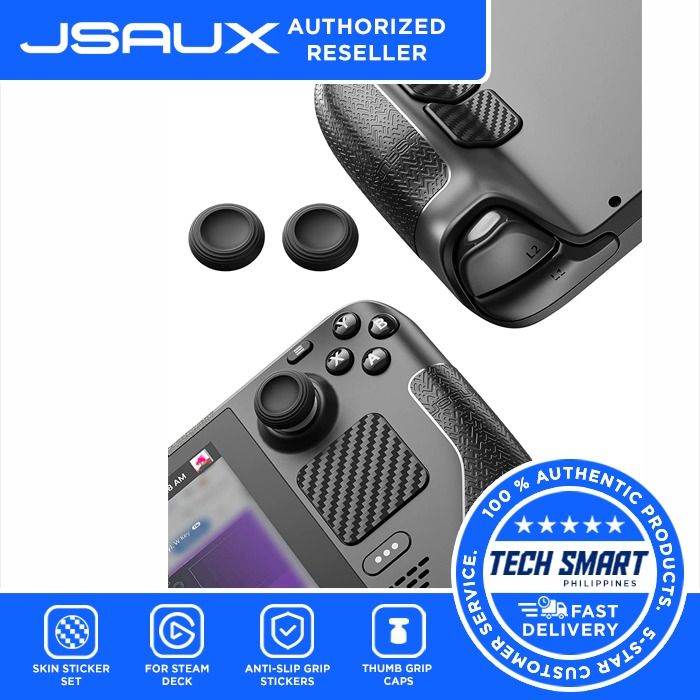 JSAUX Skin Stickers Set Compatible for Steam Deck, Anti-Slip Grip ...