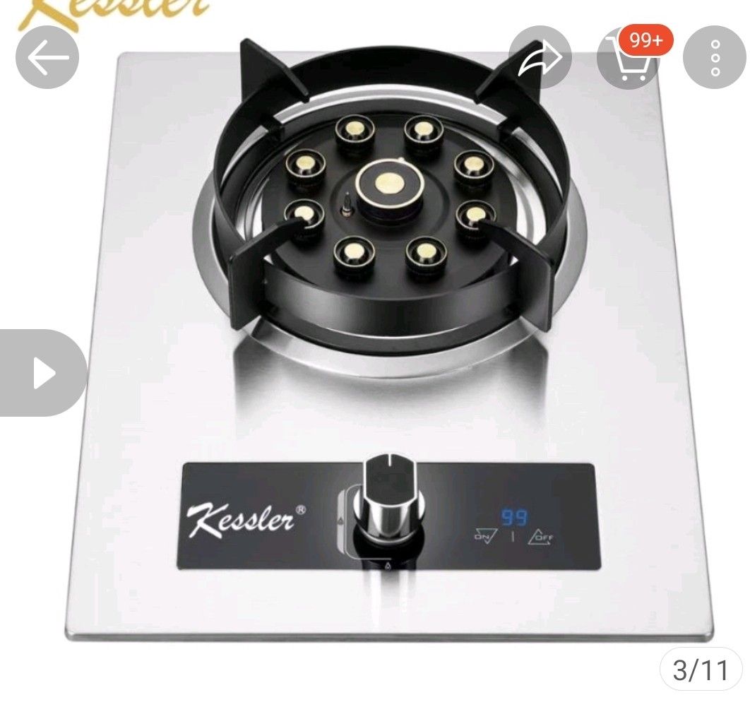 Kessler Single Gas Stove with Timer, Furniture & Home Living, Bathroom