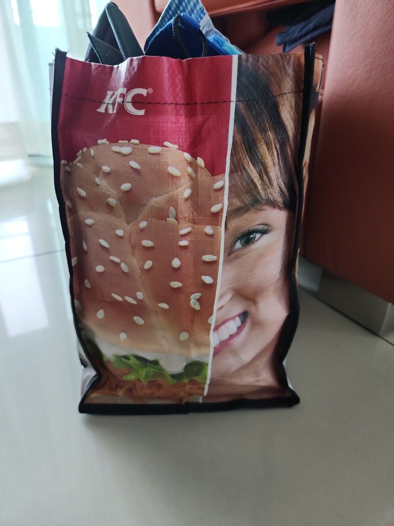 KFC Recycling bag, Women's Fashion, Bags & Wallets, Tote Bags on Carousell