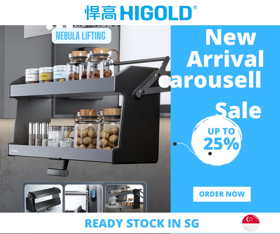 Higold Kitchen Functional Hardware 5G Lift Down Condiments System