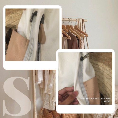 Korean Beige Backpack on Carousell