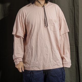 Brand new - LAKH Oversized Long Sleeve Shirt Light Pastel Pink