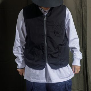 BRAND NEW LAKH Reversible Vest Navy Blue Black Techwear Gorpcore Hiking