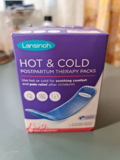 LANSINOH Hot & Cold Postpartum Therapy Packs (2 Packs & 12 Disposable Sleeves)