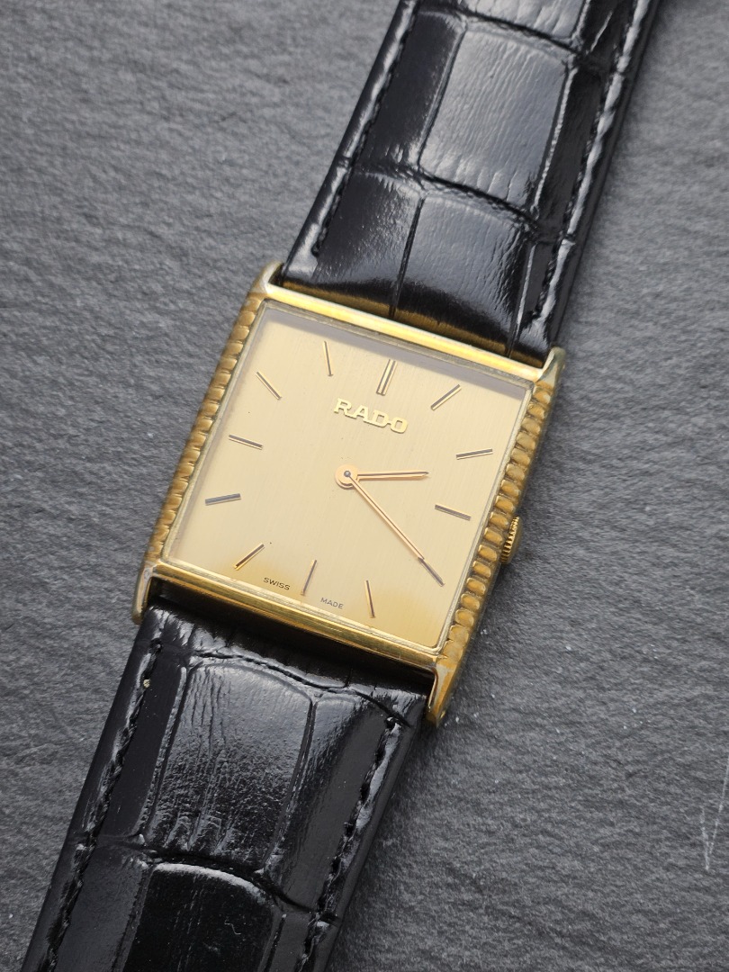 Large Vintage Rado Tank Manual Winding Watch on Carousell