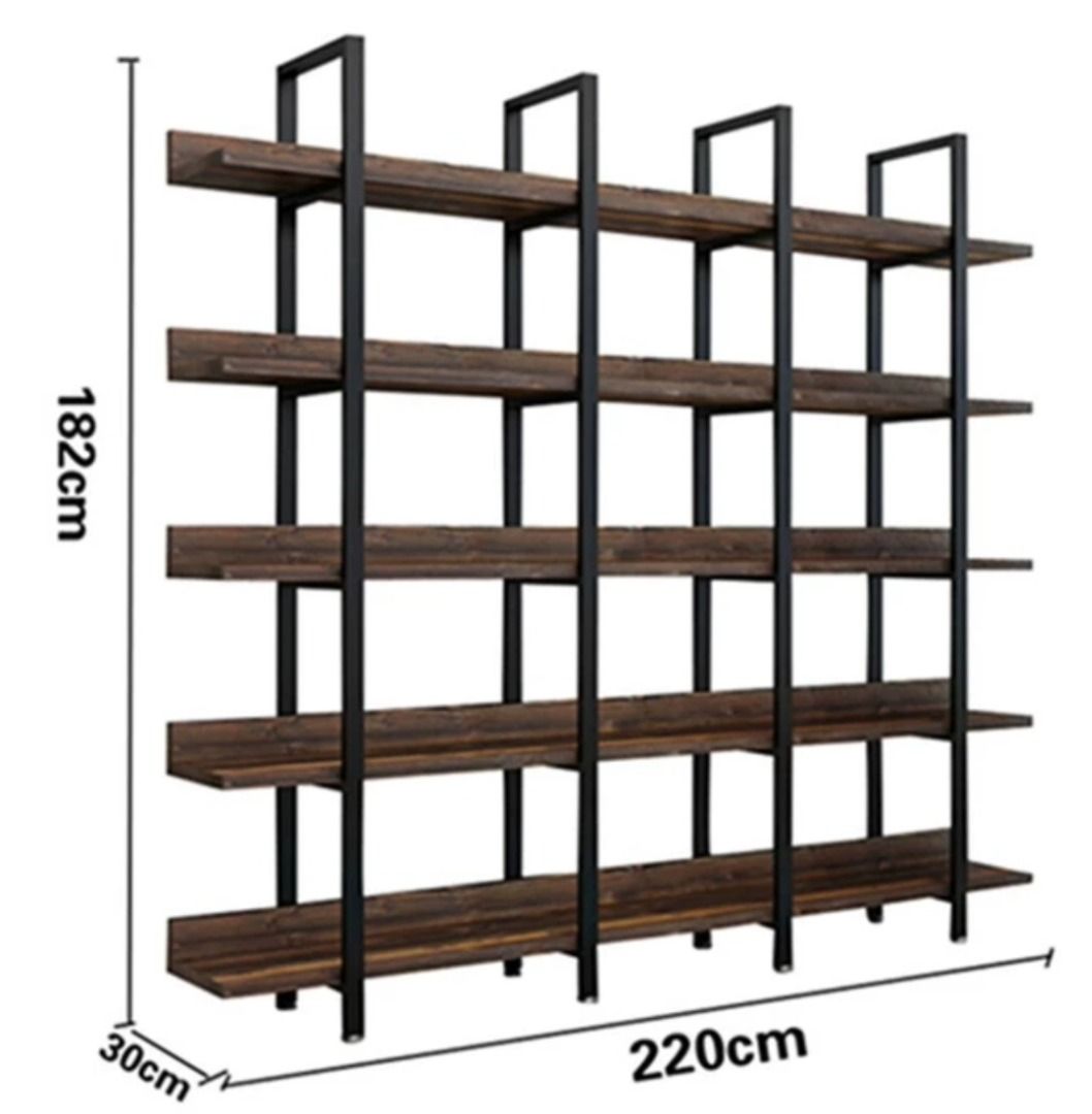 LEAD Solid Wood Library Display Shelf, Furniture & Home Living, Furniture, Shelves,