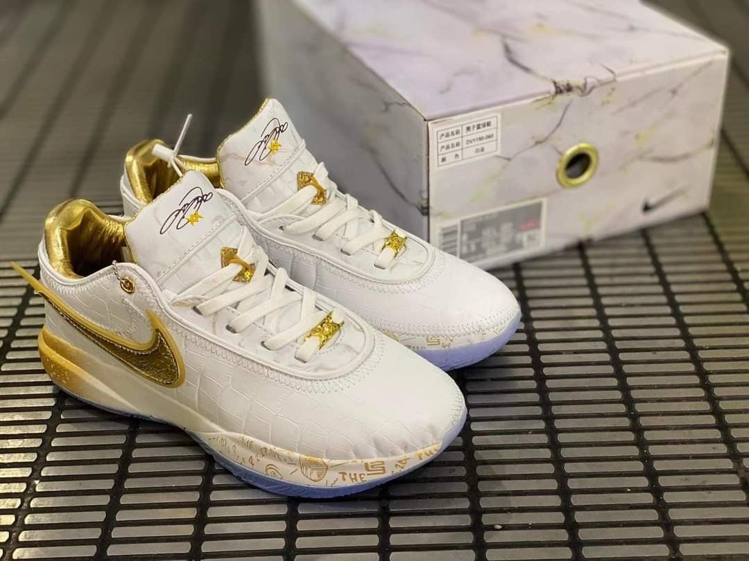 Lebron white sales gold