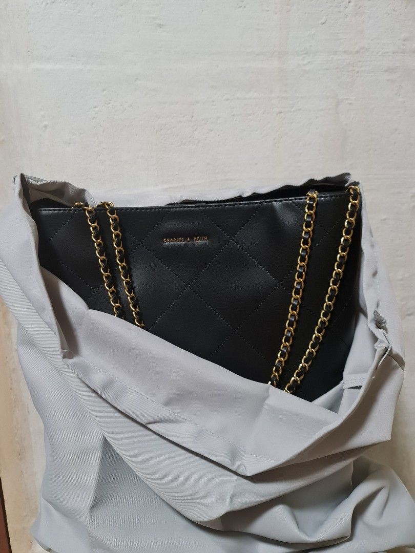 Leia Braided Handle Tote Bag - Black