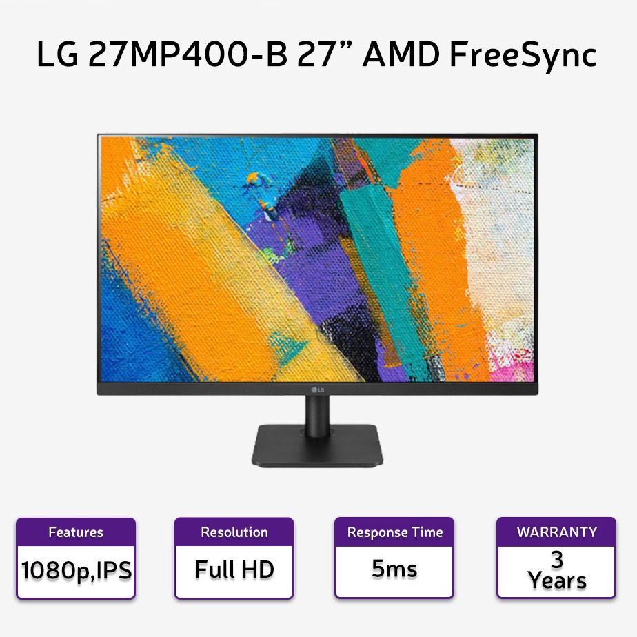 LG 27MP400-B 27” Full HD IPS Display Monitor Review 