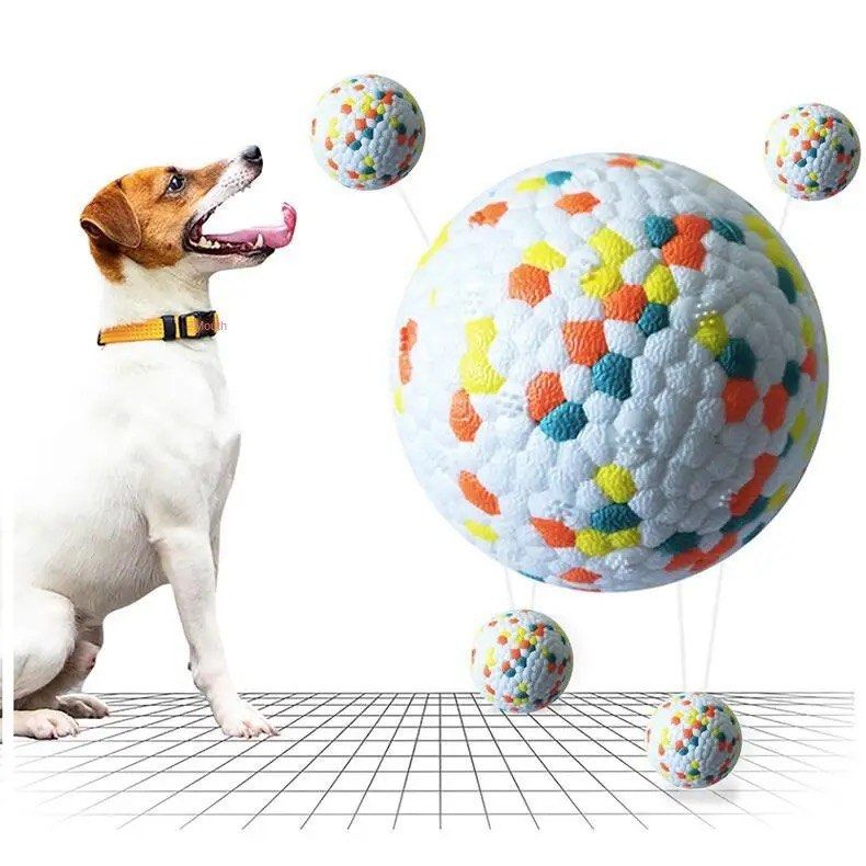 Dog Toy Ball, Non-toxic Bite-resistant Natural Elastic Rubber Ball 2 Pack  ,small And Medium Interactive Dog Toys ,pet Food Treatment Feeders, Chewing