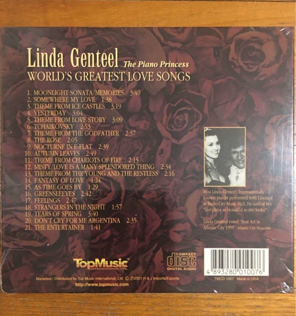 World's Greatest Love Songs by Linda Genteel (Album): Reviews