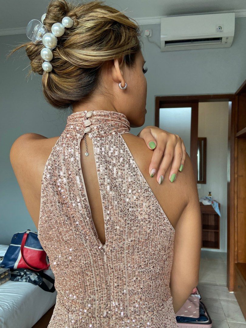 Lipsy champagne dress 2025