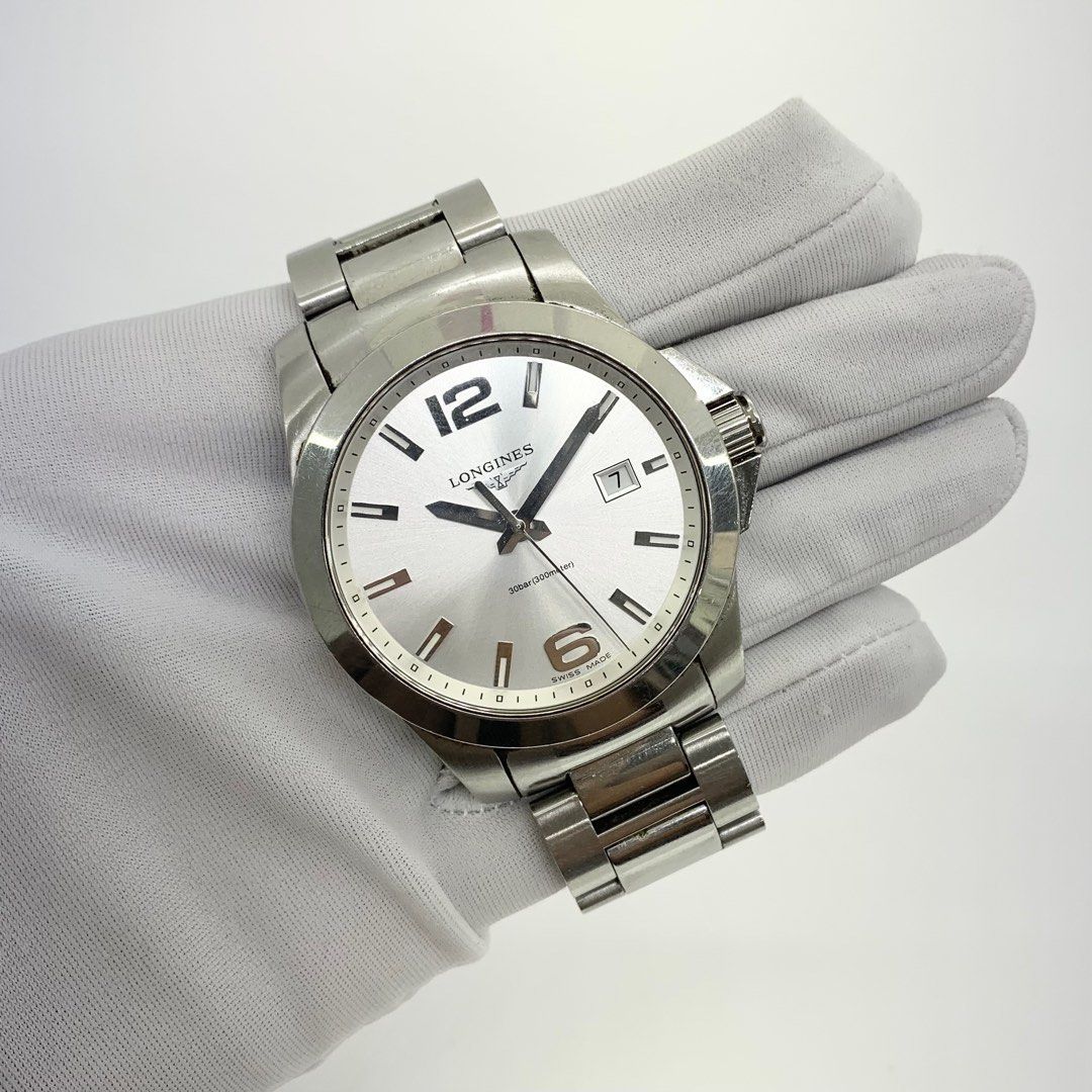 Longines online conquest silver