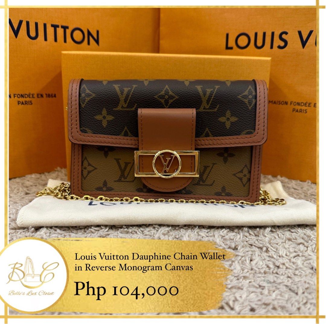LV Dauphine Chain Wallet Monogram Sling Bag Louis Vuitton, Women's Fashion,  Bags & Wallets, Cross-body Bags on Carousell