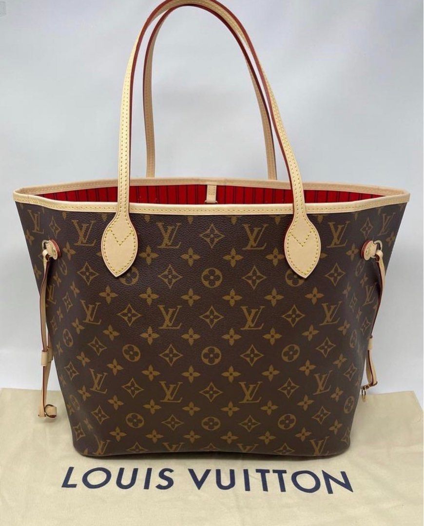 Neverfull mm red interior hotsell