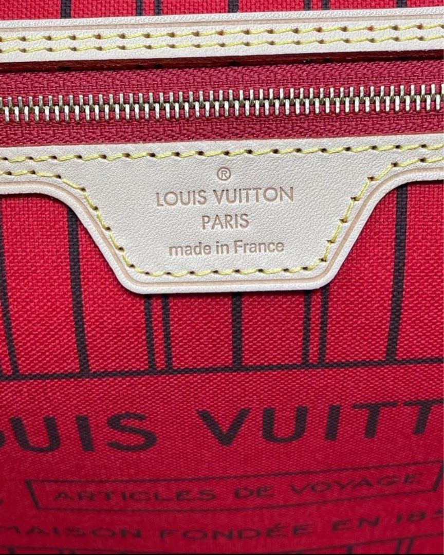 Louis Vuitton, Bags, Authentic Louis Vuitton Neverfull Mm Mng Cerise  Itemm4177