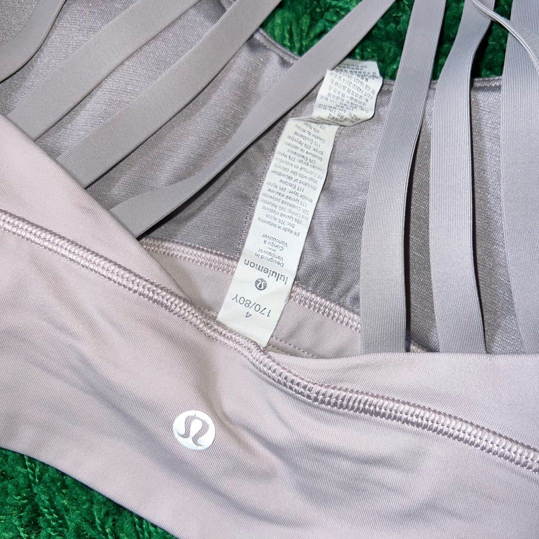 Lululemon Free To Be Moved Bra Size 10 A/B Cup Powdered
