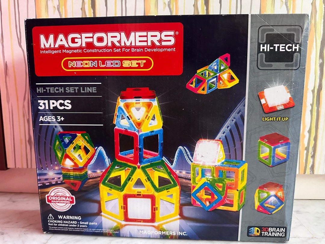 Magformers neon cheap led set