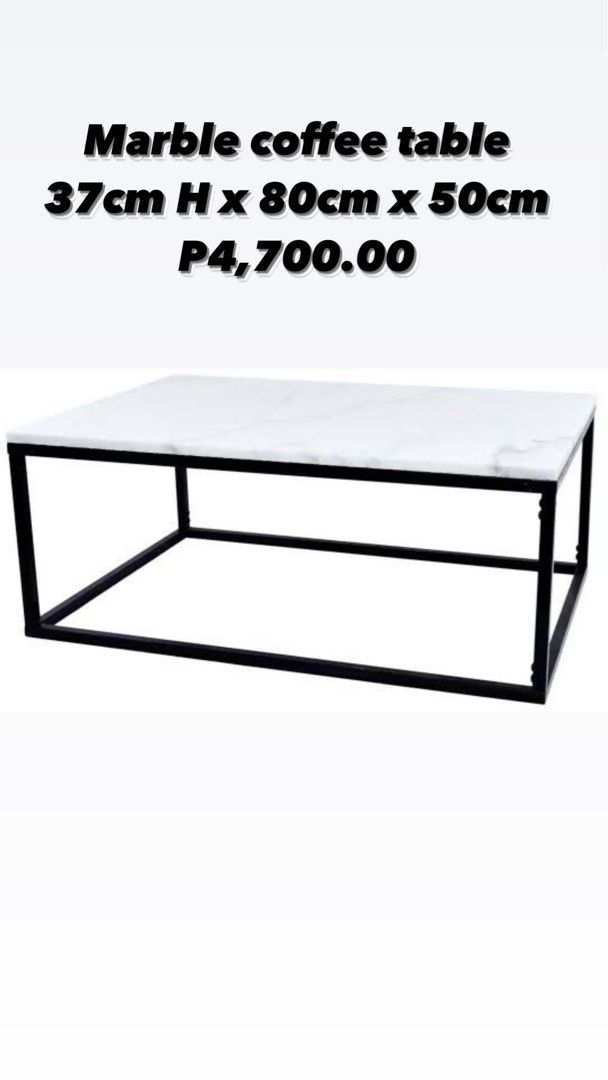 Marble coffee table, Furniture & Home Living, Furniture, Tables & Sets