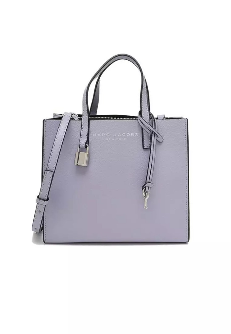 Marc Jacobs Mini Grind Coated Leather Tote Languid Lavender