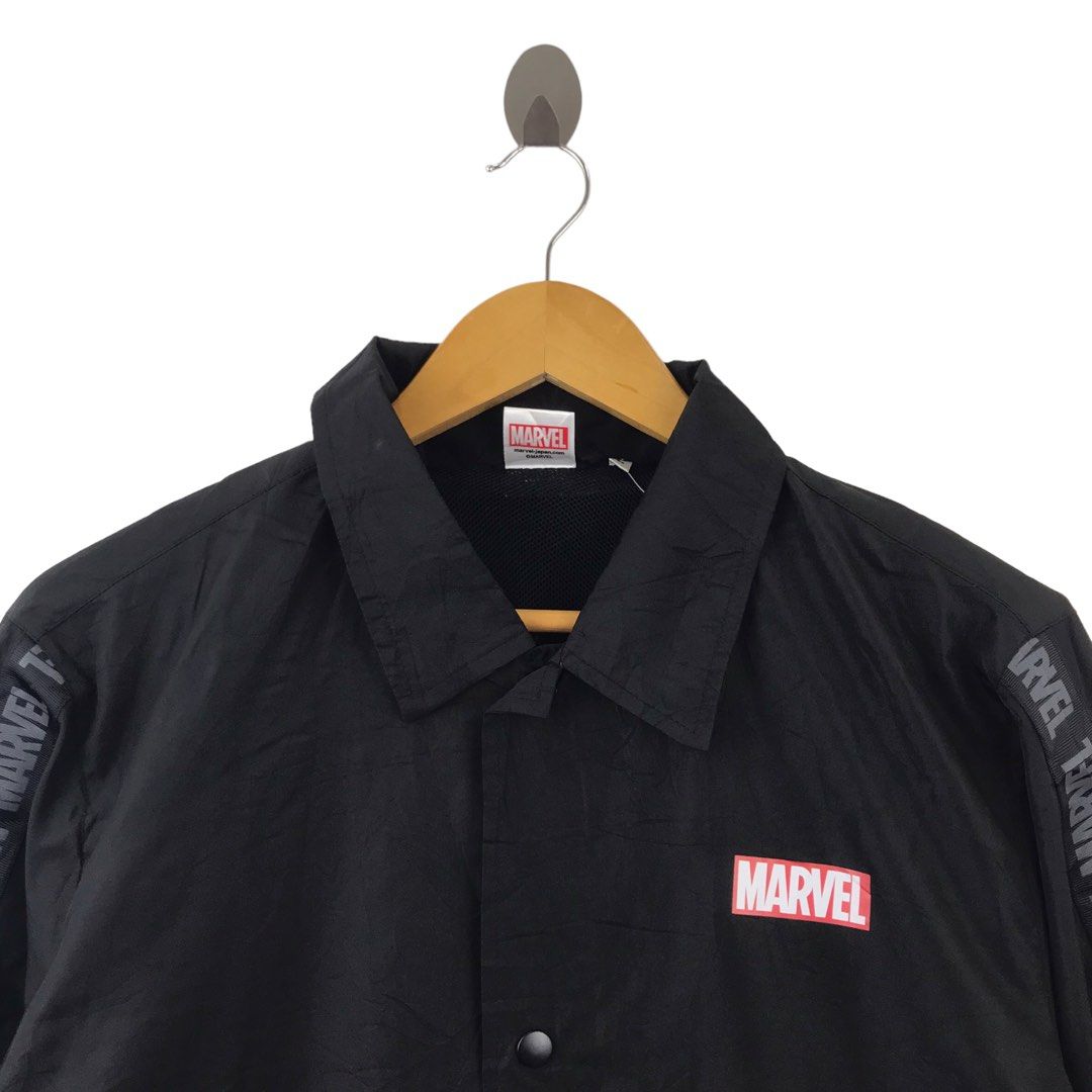 MARVEL Movie Merchandise Coach Jaket Kain Payung, Men's Fashion, Coats