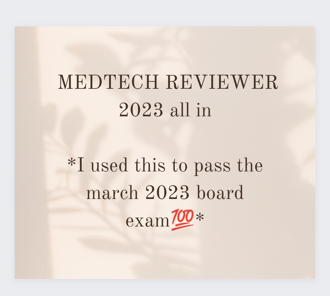 medtech review 2023 board exam all in, Hobbies & Toys, Books