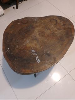 Mid Century Old Live Edge Center Table