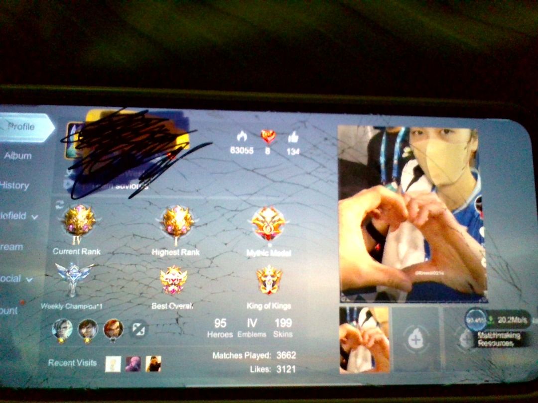 Mobile legend bang bang Account , 1 legend ,3 collector, Video Gaming ...