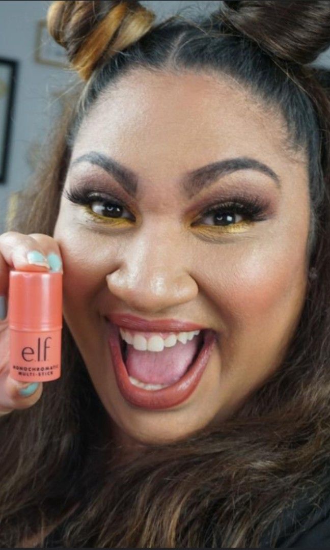 MONOCHROMATIC MULTI STICK DUPE TO MILK CREAM BLUSH ️ shade glimmering guava, Beauty & Personal