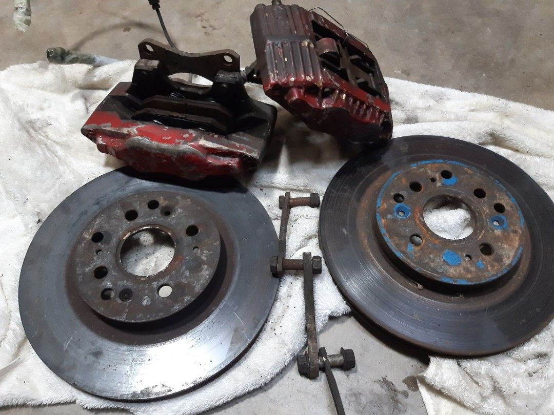 Myvi brake caliper nissan skyline r32 4pot plug&play Myvi 1.3 1.5 twin