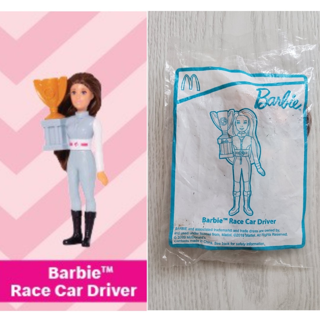 New ( Sealed ) McDonalds Barbie Doll Race Car Driver, Hobbies & Toys