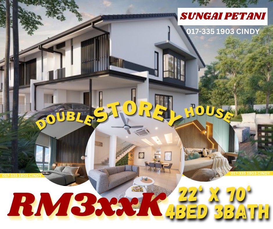 New Double Storey House with 22x70 Free All Legal Fees, Property, For Sale on Carousell