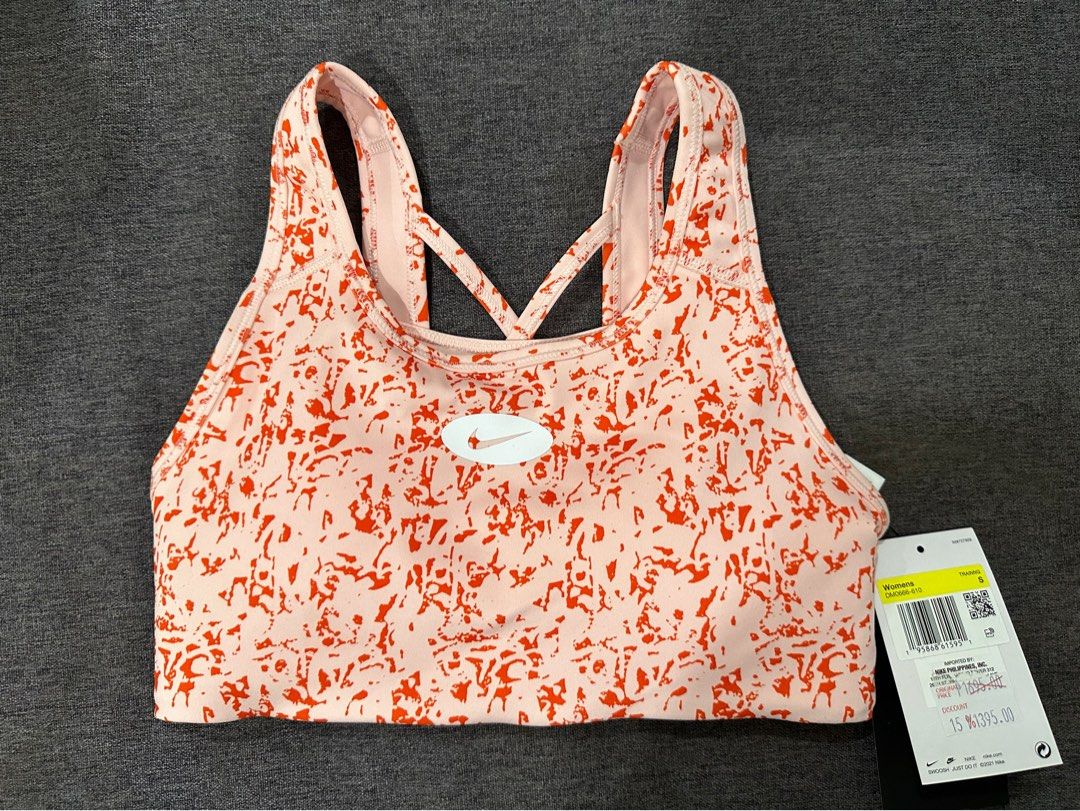 NEW] Nike Swoosh Sports Bra, Women's Fashion, Activewear on Carousell