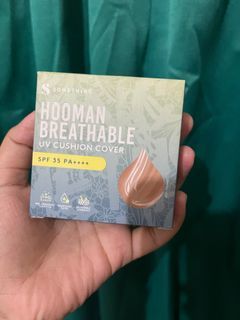 NEW Somethinc Hooman Breathable UV Cushion Cover SPF 35 PA++++ Full BACA DESKRIPSI