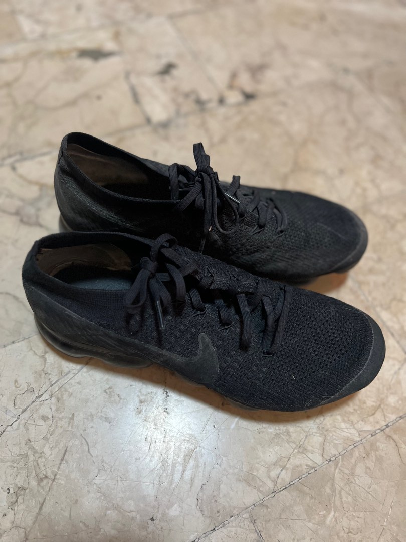 jual nike vapormax triple black