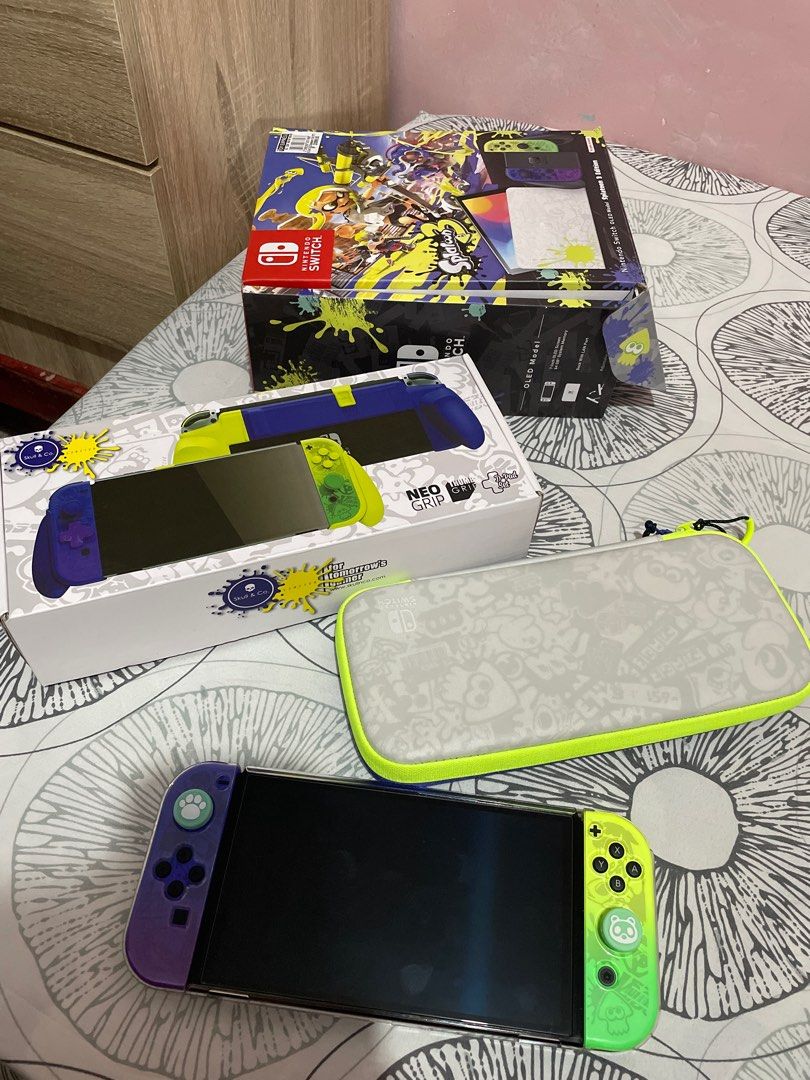 Splatoon Oled Controller Nintendo Switch - Splatoon OLED Model, Video Gaming, Video Games ...