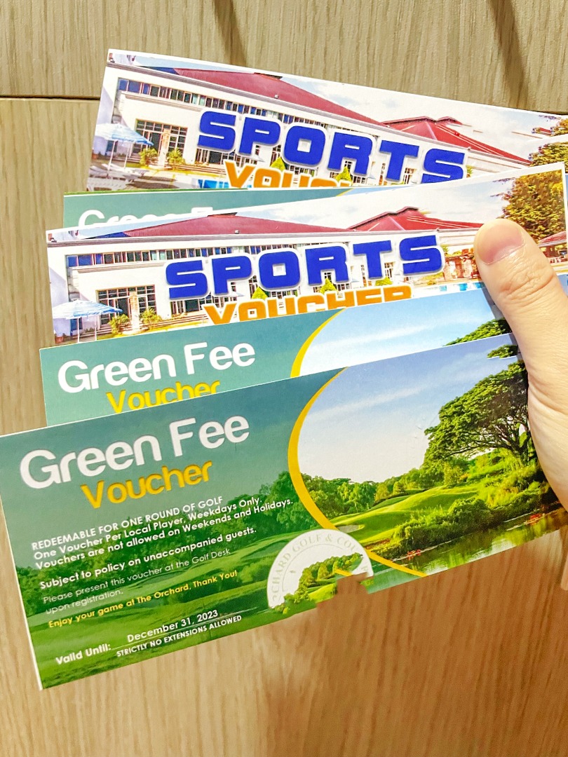 Orchard Golf and Country Club Green Fee Voucher For Sale 3 golf voucher