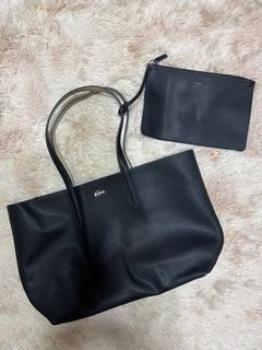 Original 100% LACOSTE REVERSIBLE Tote with matching wallet