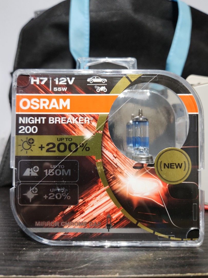 H7 OSRAM Night Breaker 200% 12V 55W (Pair)