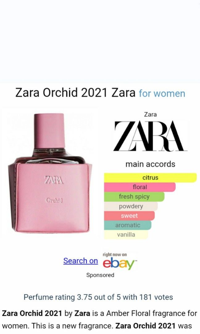 Aroma parfum hotsell zara orchid