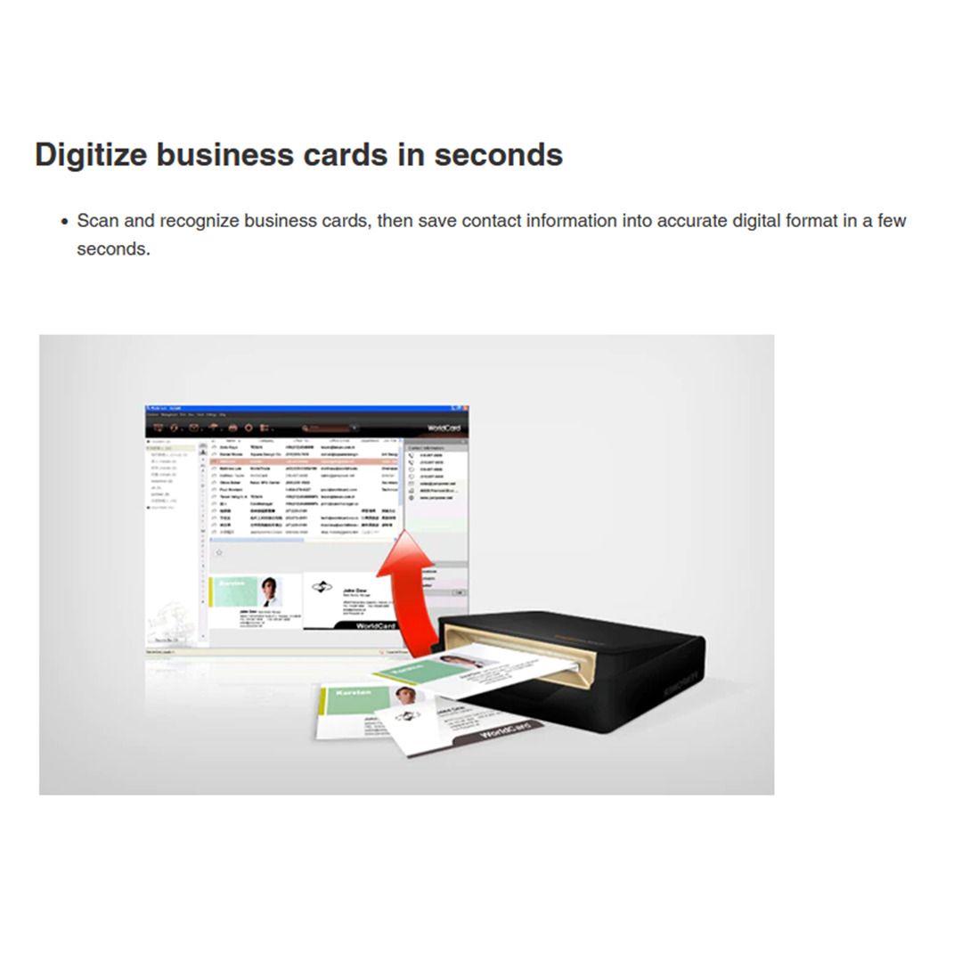 PenPower WorldCard Pro Business Card Scanner (Win/Mac) Local