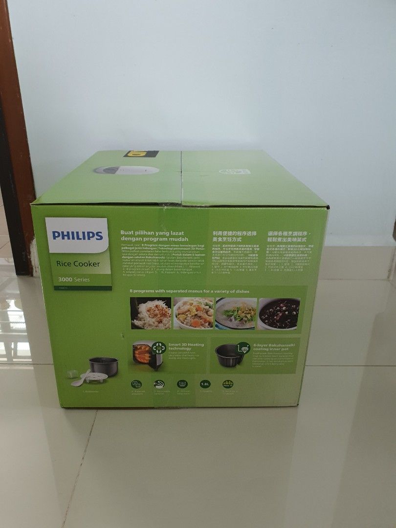 Philips Rice Cooker White, TV & Home Appliances, Kitchen Appliances