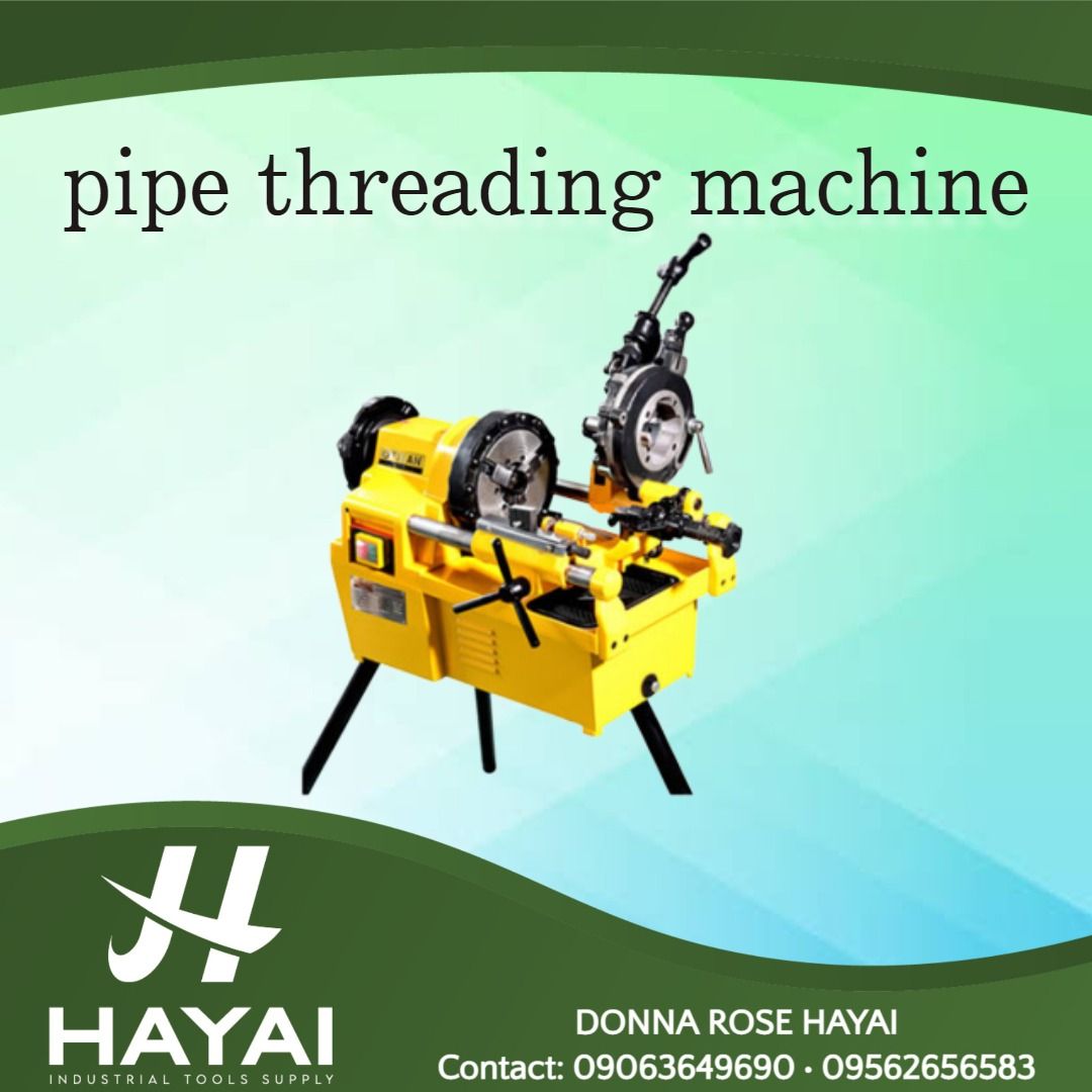 pipe threading machine, Commercial & Industrial, Construction Tools ...